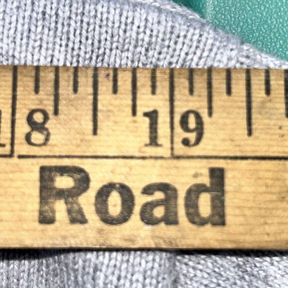 Lacoste Classic Fit V-Neck Cotton Knit Sweater Men's 7/XL Gray Preppy Vtg School - Picture 7 of 9